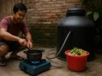 Ilustrasi Penggunaan Kompor Biogas